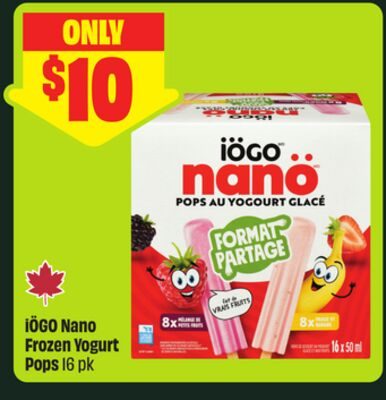iÖGO Nano Frozen Yogurt Pops from FreshCo