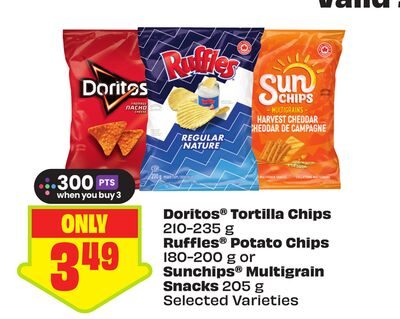 Doritos® Tortilla Chips , Ruffles® Potato Chips or Sunchips® Multigrain Snacks from FreshCo