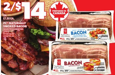 PC® NATURALLY SMOKED BACON from Your Independent Grocer