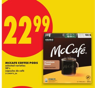 MCCAFE COFFEE PODS, 30'S from No Frills