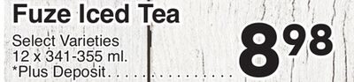Fuze Iced Tea from AG Foods