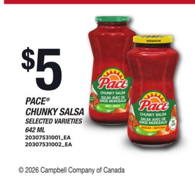 PACE® CHUNKY SALSA from Loblaws City Market