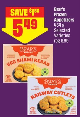 Brar's Frozen Appetizers from FreshCo