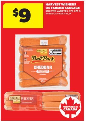 HARVEST WIENERS OR FARMER SAUSAGE from Real Canadian Superstore