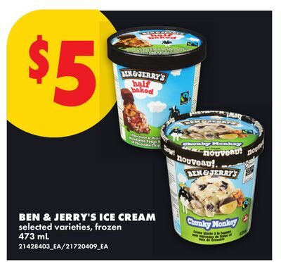BEN & JERRY'S ICE CREAM from No Frills