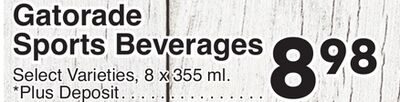 Gatorade Sports Beverages from AG Foods