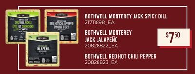 BOTHWELL MONTEREY JACK SPICY DILL, JACK JALAPEÑO, RED HOT CHILI PEPPER from Zehrs