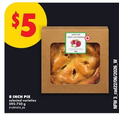 8 INCH PIE from No Frills