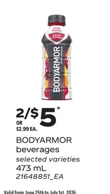 BODYARMOR BEVERAGES from Loblaws City Market