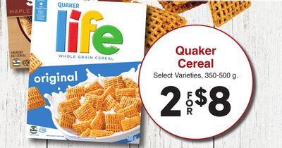 Quaker Cereal from AG Foods