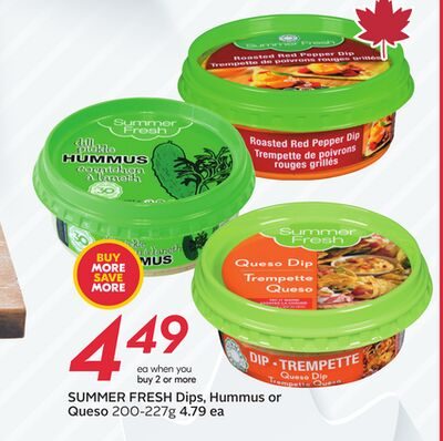 DIPS, Hummus or Queso from Safeway