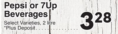 Pepsi or 7Up Beverages from AG Foods