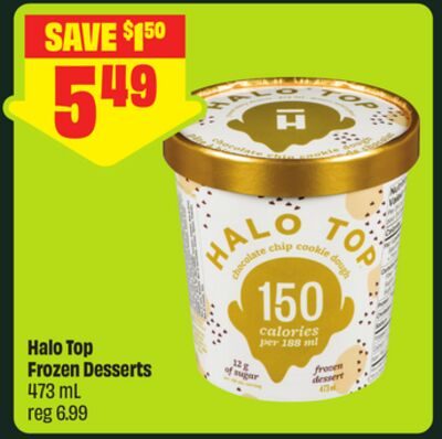 Halo Top Frozen Desserts from FreshCo