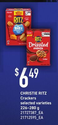 CHRISTIE RITZ CRACKERS from Loblaws