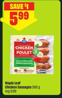 Maple Leaf Chicken Sausages from FreshCo