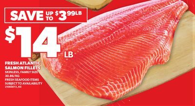 FRESH ATLANTIC SALMON FILLETS from Loblaws City Market