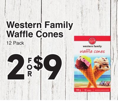 Western Family Waffle Cones from AG Foods