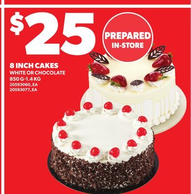 8 INCH CAKES, -1 from Loblaws City Market