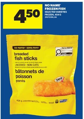 NO NAME® FROZEN FISH from Real Canadian Superstore