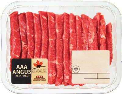Your Fresh Market beef stir fry strips from Walmart Canada