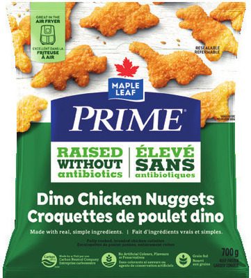 Maple Leaf Prime or Schneiders breaded chicken portions from Walmart Canada