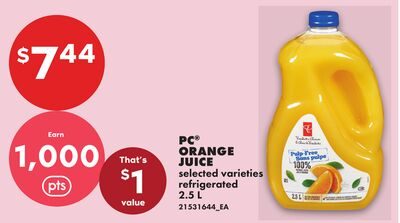 PC® ORANGE JUICE from No Frills