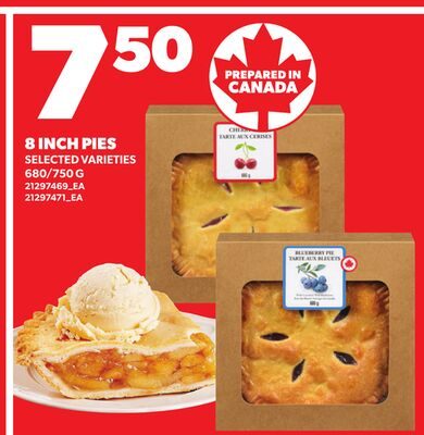 8 INCH PIES from Your Independent Grocer
