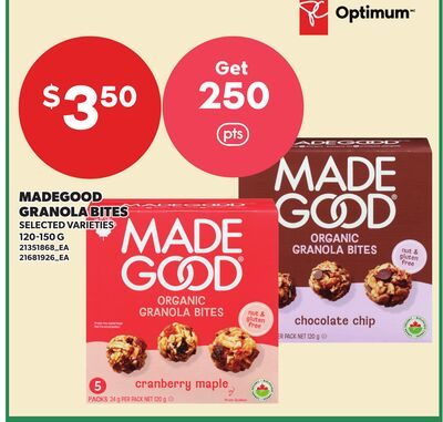 MADEGOOD GRANOLA BITES from Zehrs