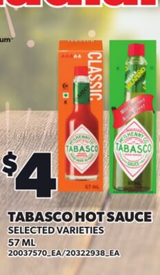 TABASCO HOT SAUCE from Zehrs