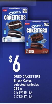 OREO CAKESTERS SNACK CAKES from Zehrs