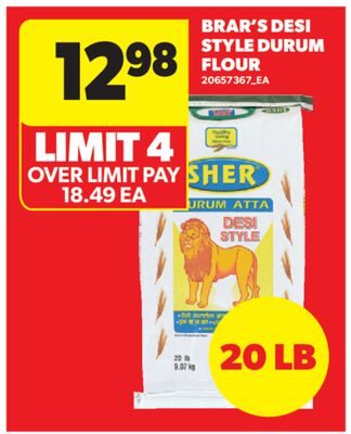 BRAR'S DESI STYLE DURUM FLOUR from Real Canadian Superstore