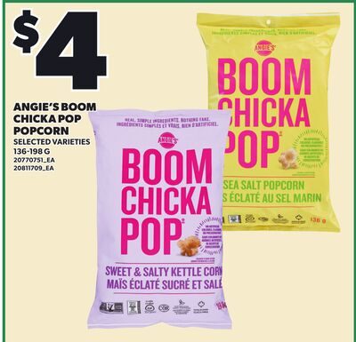 ANGIE'S BOOM CHICKA POP POPCORN from Loblaws