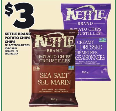 KETTLE BRAND POTATO CHIPS from Your Independent Grocer