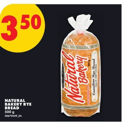 NATURAL BAKERY RYE BREAD from No Frills