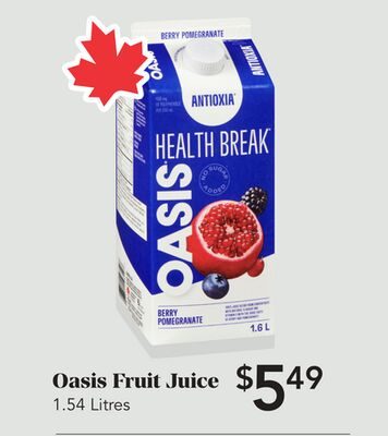 Oasis Fruit Juice from Urban Fare