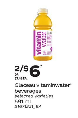 GLACEAU VITAMINWATER® BEVERAGES from Loblaws