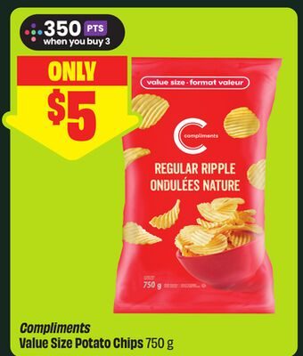 Compliments Value Size Potato Chips from FreshCo
