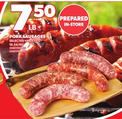 PORK SAUSAGES from Loblaws City Market