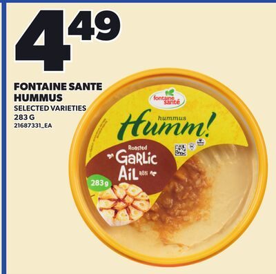 FONTAINE SANTE HUMMUS from Your Independent Grocer