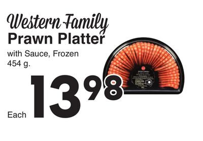 Western Family Prawn Platter from AG Foods