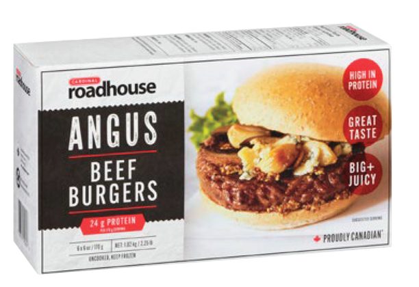 Cardinal Roadhous Angus Beef Burgers from IGA