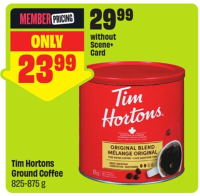 Tim Hortons Ground Coffee from FreshCo