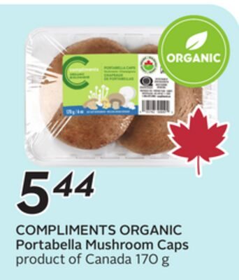 COMPLIMENTS ORGANIC Portabella Mushroom Caps from Safeway