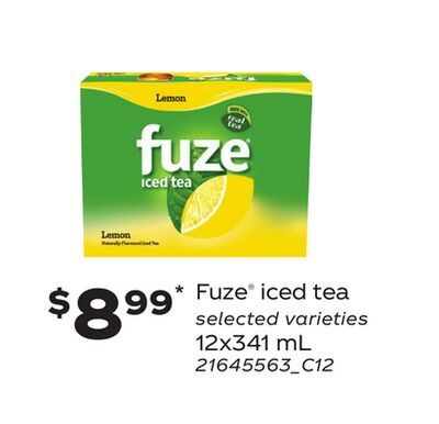 FUZE® ICED TEA, 12X341 ML from Loblaws City Market