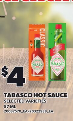 TABASCO HOT SAUCE from Loblaws City Market