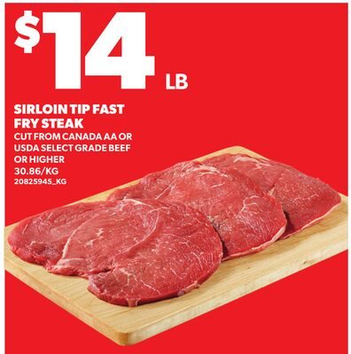 SIRLOIN TIP FAST FRY STEAK from Loblaws City Market