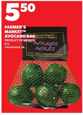 FARMER'S MARKET™ AVOCADO BAG, 6'S from Loblaws City Market