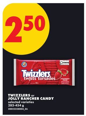 TWIZZLERS OR JOLLY RANCHER CANDY from No Frills
