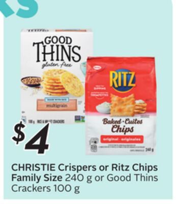 Crispers or Ritz Chips Family Size from Safeway