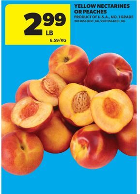YELLOW NECTARINES OR PEACHES from Real Canadian Superstore